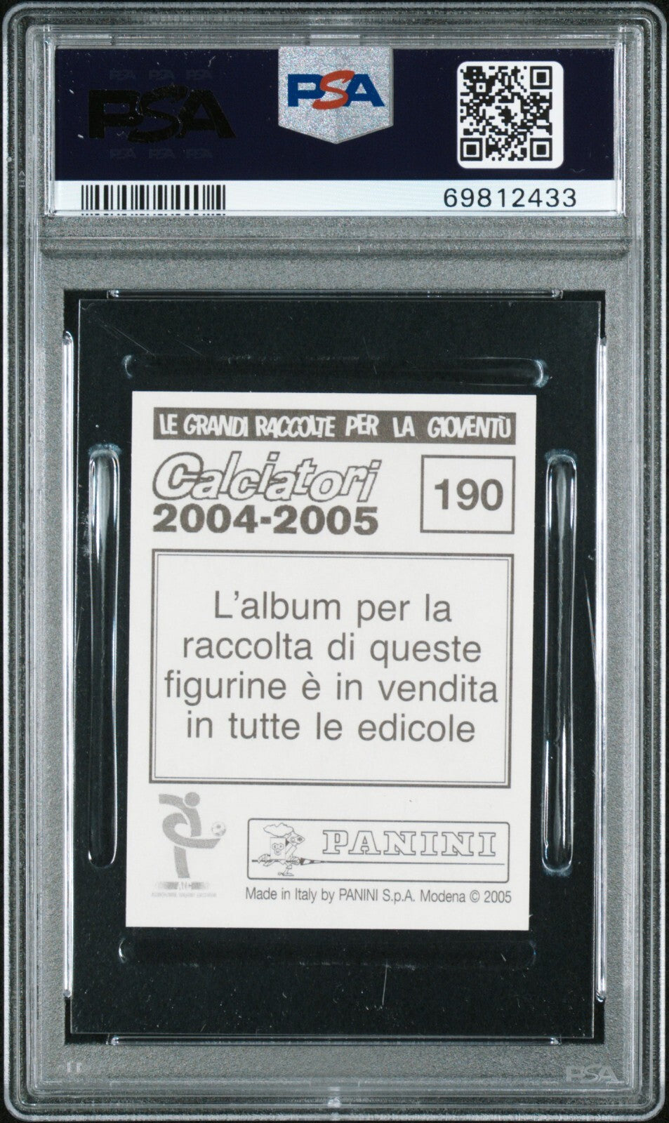 2004 Panini Calciatori 190 Zlatan Ibrahimovic PSA 91