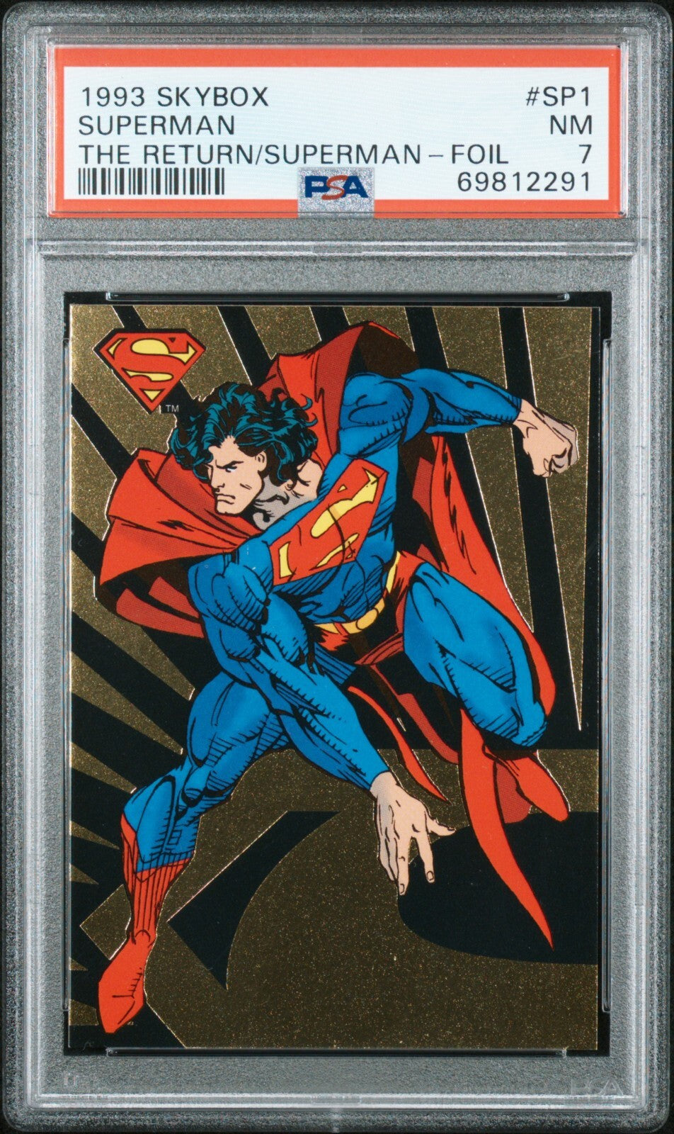 1993 Skybox the Return of Superman SP1 Superman Foil PSA 70