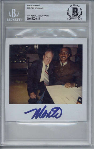 Montel Williams Signed 4x3 Photo Beckett BAS