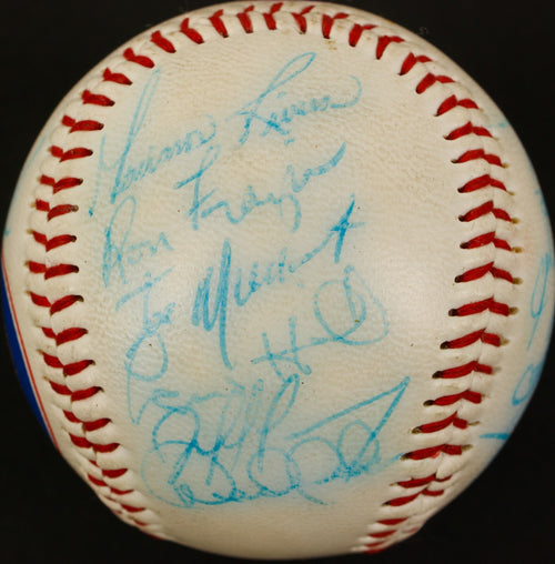 1995 Columbus Clippers Signed Baseball Jeter Rivera Posada Rookie BAS Beckett0