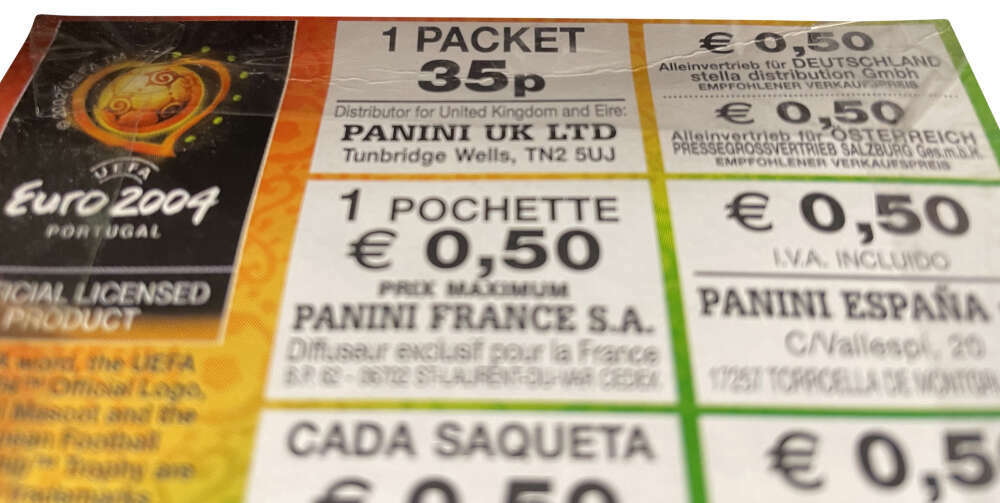 2004 Panini UEFA Euro Portugal Sticker Box Factory Sealed 3