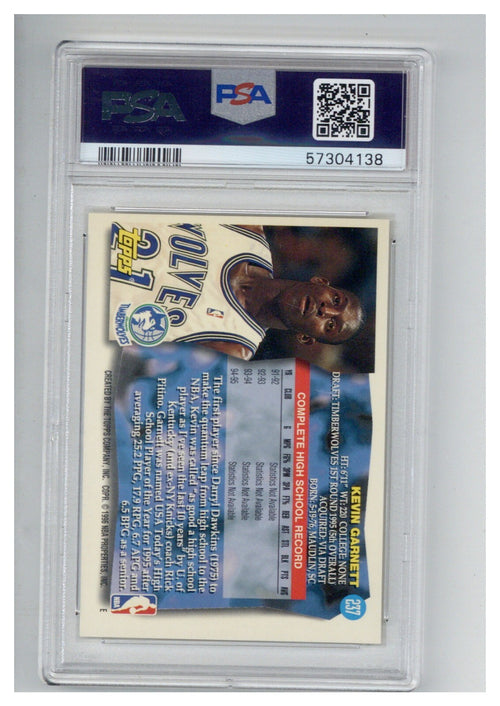 1995 Topps 237 Kevin Garnett PSA 71