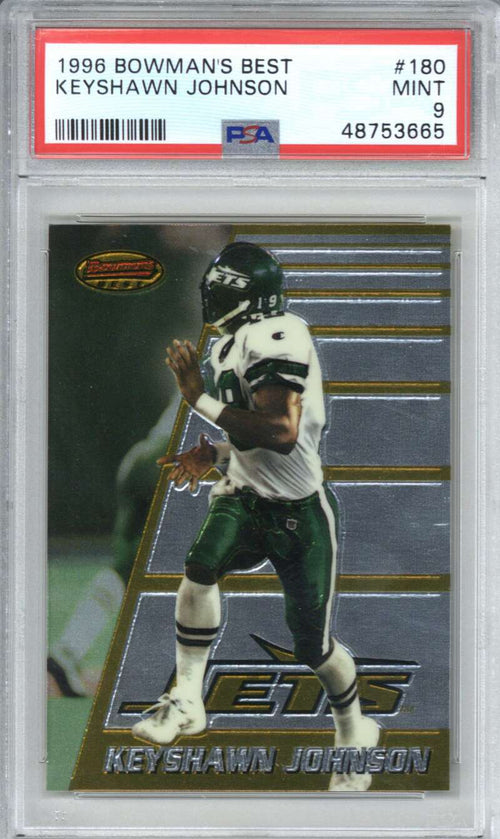 1996 Bowman's Best 180 Keyshawn Johnson PSA 90