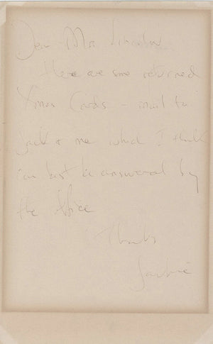 Jacqueline Kennedy Signed Auto Handwritten Letter First Lady United States GRAD