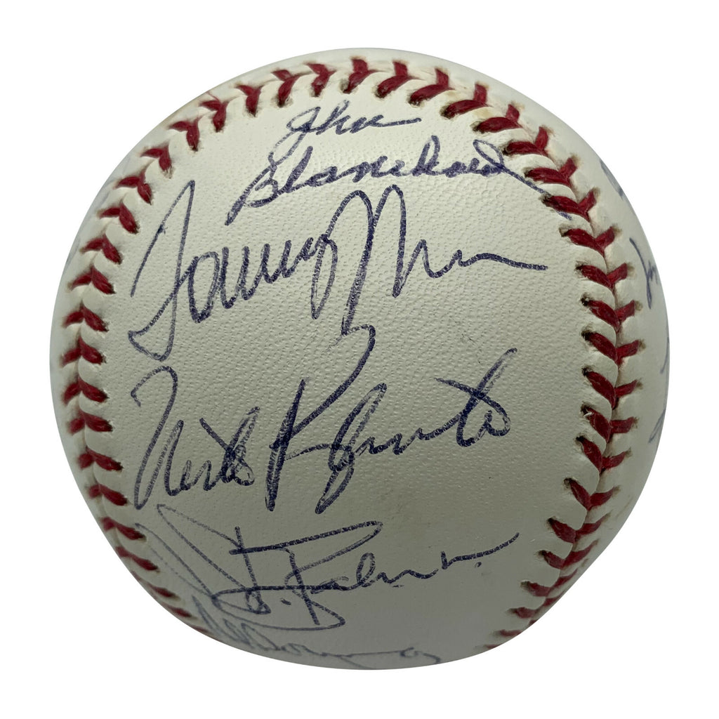 Yankee Greats Signed Griffey Tresh Lopez Downing Rivers OML Baseball JSA 0