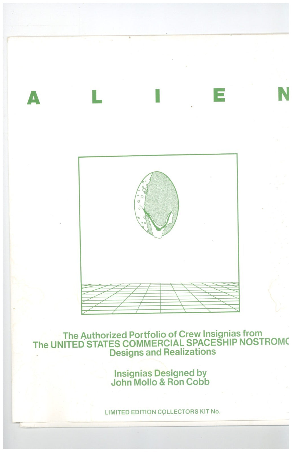1980 Alien Movie Portfolio of Crew Insignia Concept Kit0