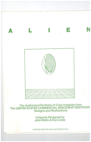 1980 Alien Movie Portfolio of Crew Insignia Concept Kit