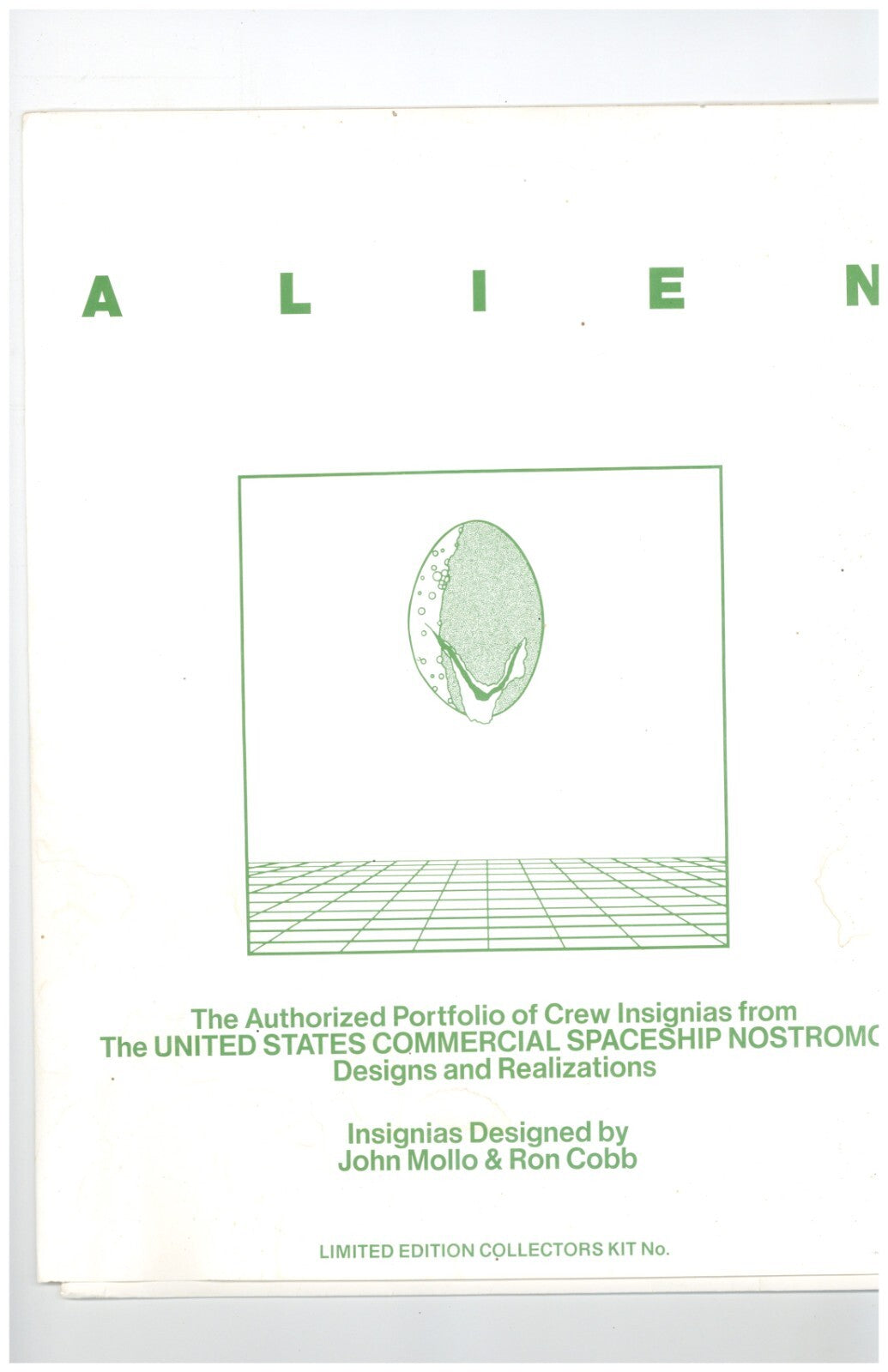 1980 Alien Movie Portfolio of Crew Insignia Concept Kit0