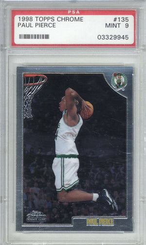 1998 Topps Chrome 135 Paul Pierce PSA 9