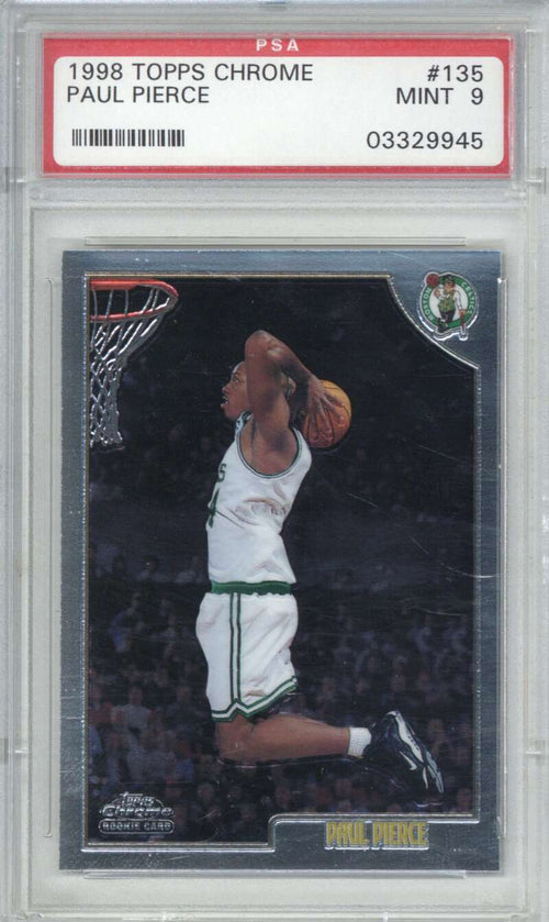 1998 Topps Chrome 135 Paul Pierce PSA 90