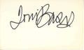 Toni Basill Signed Autographed 5x3 Vintage Album Page Beckett BAS 0