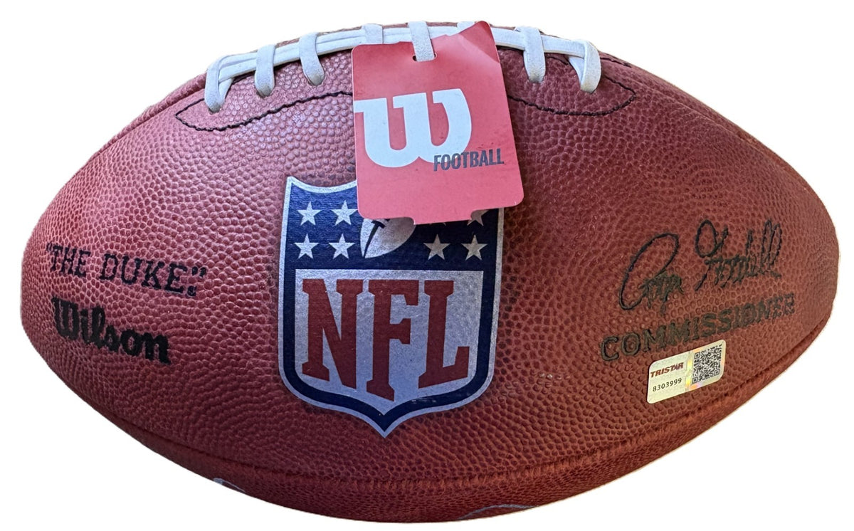 Tony Dorsett Signed Leather The Duke NFL Game Football Tristar Sports1