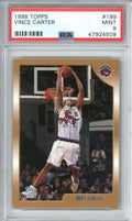 1998 Topps 199 Vince Carter PSA 90