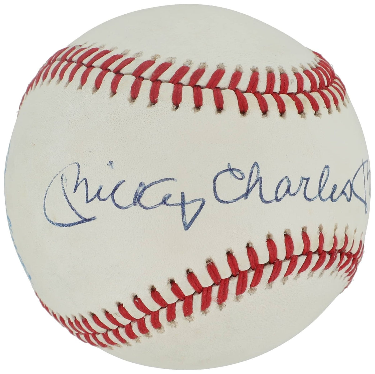 Mickey Mantle Signed Auto Full Name Mickey Charles Mantle OAL Baseball PSA DNA1