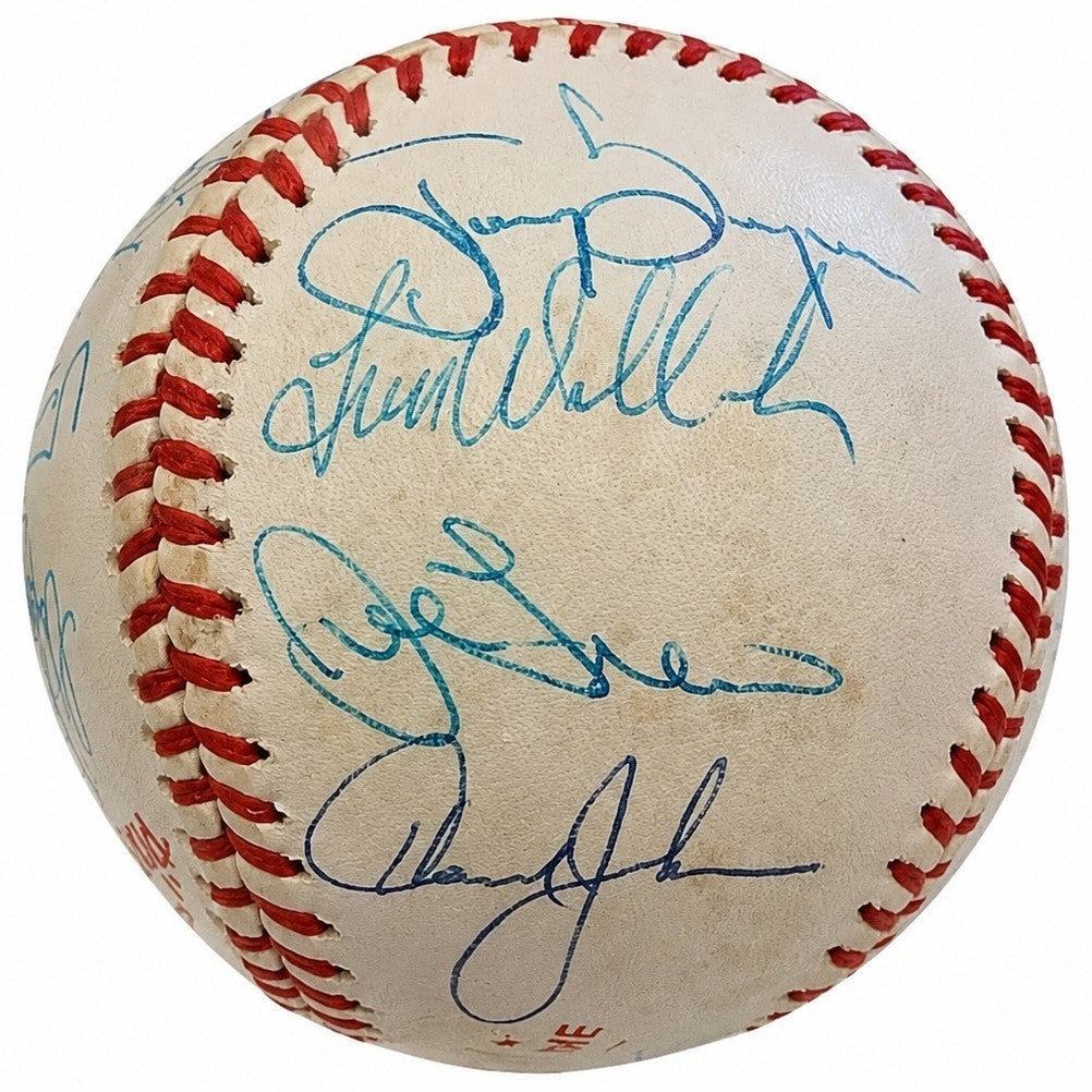 1989 NL All Star Team Signed Auto Baseball Gwynn Larkin Smoltz Dawson JSA5