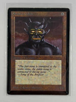 Obsianus Golem Beta Edition MTG MP