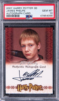 2007 Harry Potter Artbox 3D James Phelps Auto Autograph PSA 10 Gem Mint POP 10