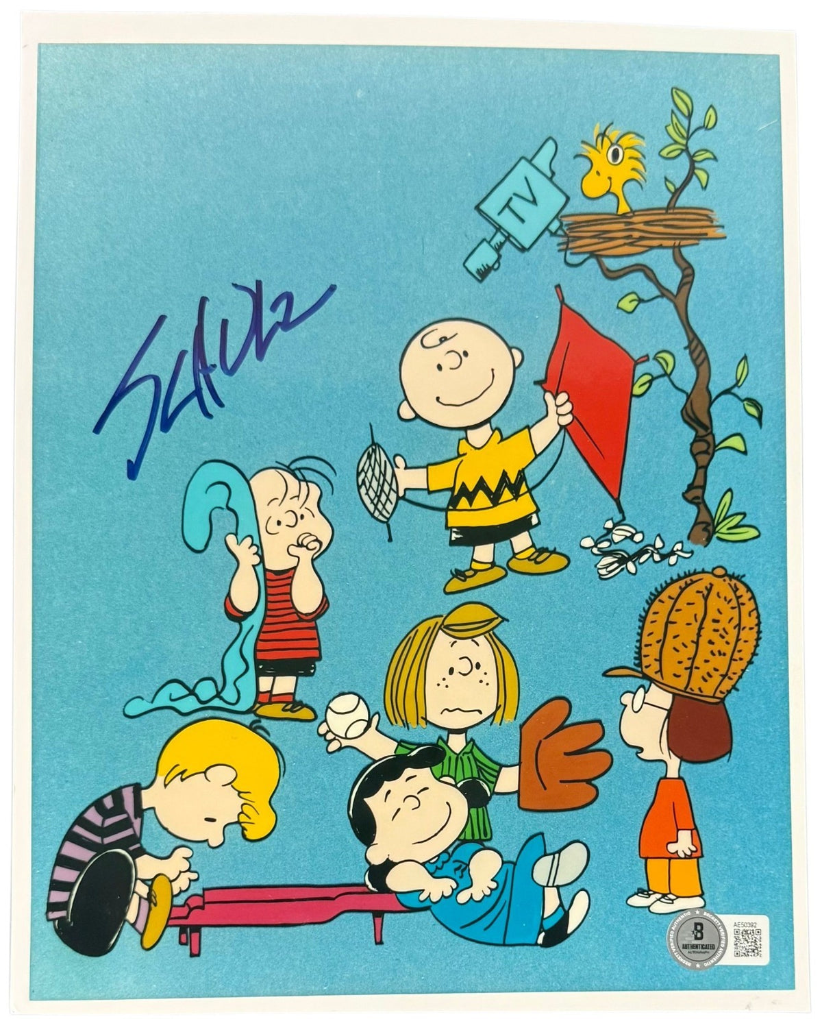 Charles Schulz Signed Auto Peanuts 8x10 Photo Snoopy Charlie Brown Beckett BAS0