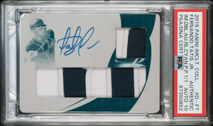 2019 Immaculate Relics Fernando Tatis Jr Cyan Printing Plate 1/1 Auto PSA 10