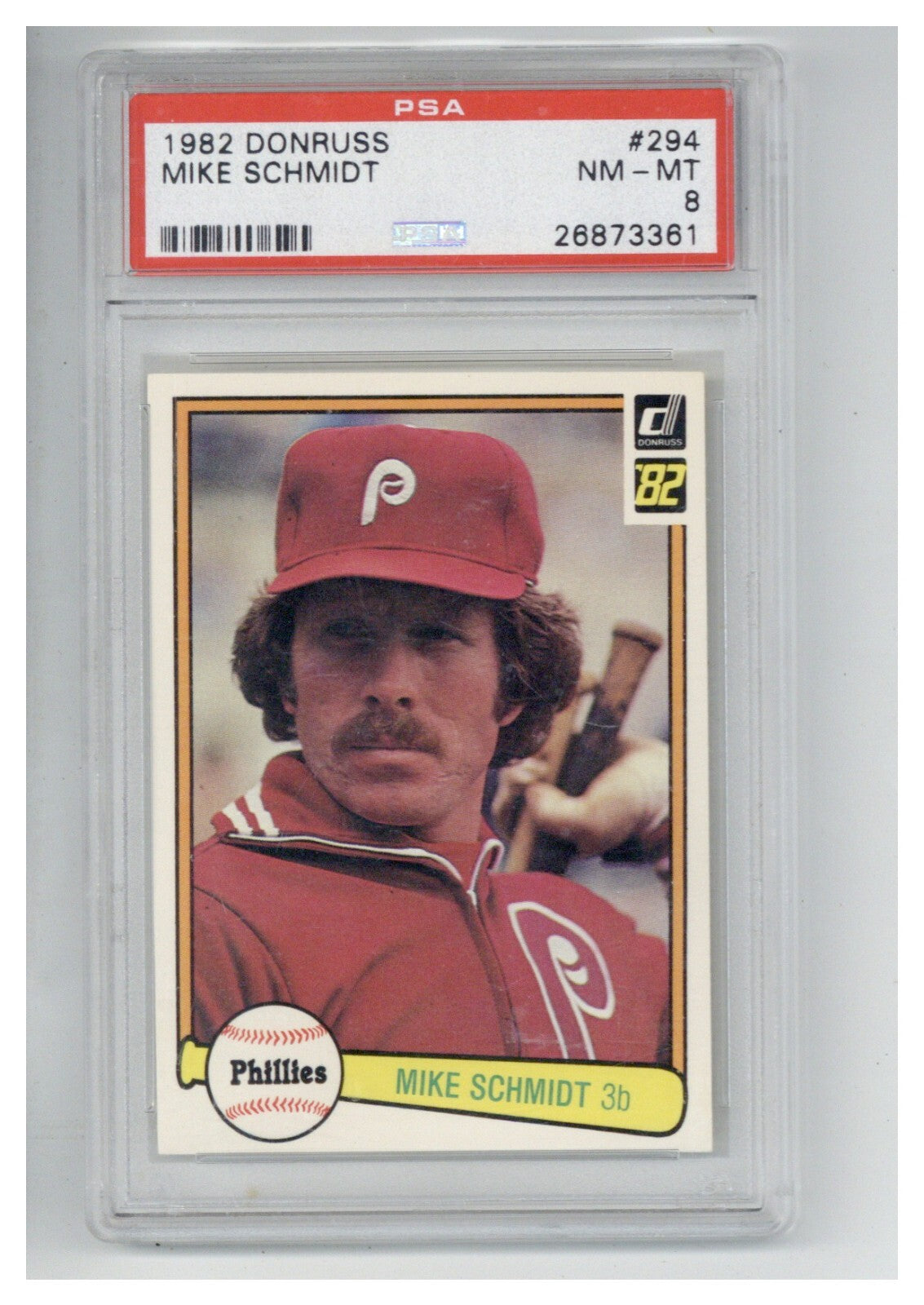 1982 Donruss Mike Schmidt PSA 80
