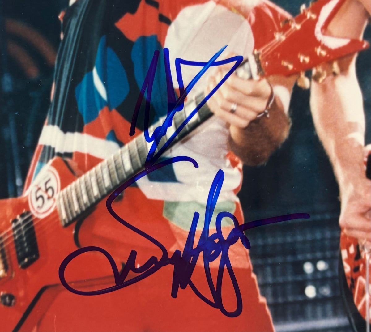 Eddie Van Halen Sammy Hagar Signed Auto 8x10 Photo 2 Sigs Beckett BAS1