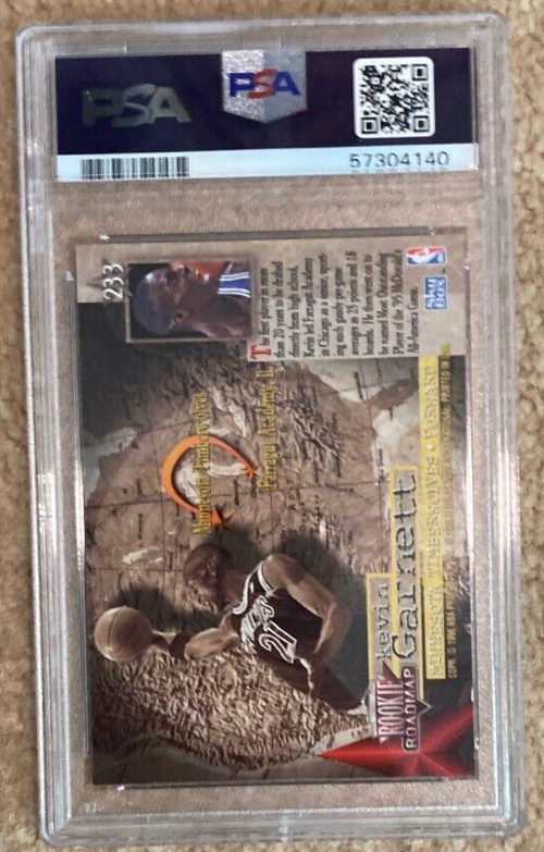 1995 Skybox Premium Kevin Garnett 233 PSA 81