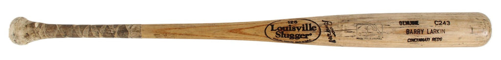 Barry Larkin Game Used 2000 01 Cincinnati Reds C243 Baseball Bat MEARS 10 HOF0