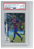 2019 Topps Chrome UCL Ansu Fati Speckle Refractor PSA 100