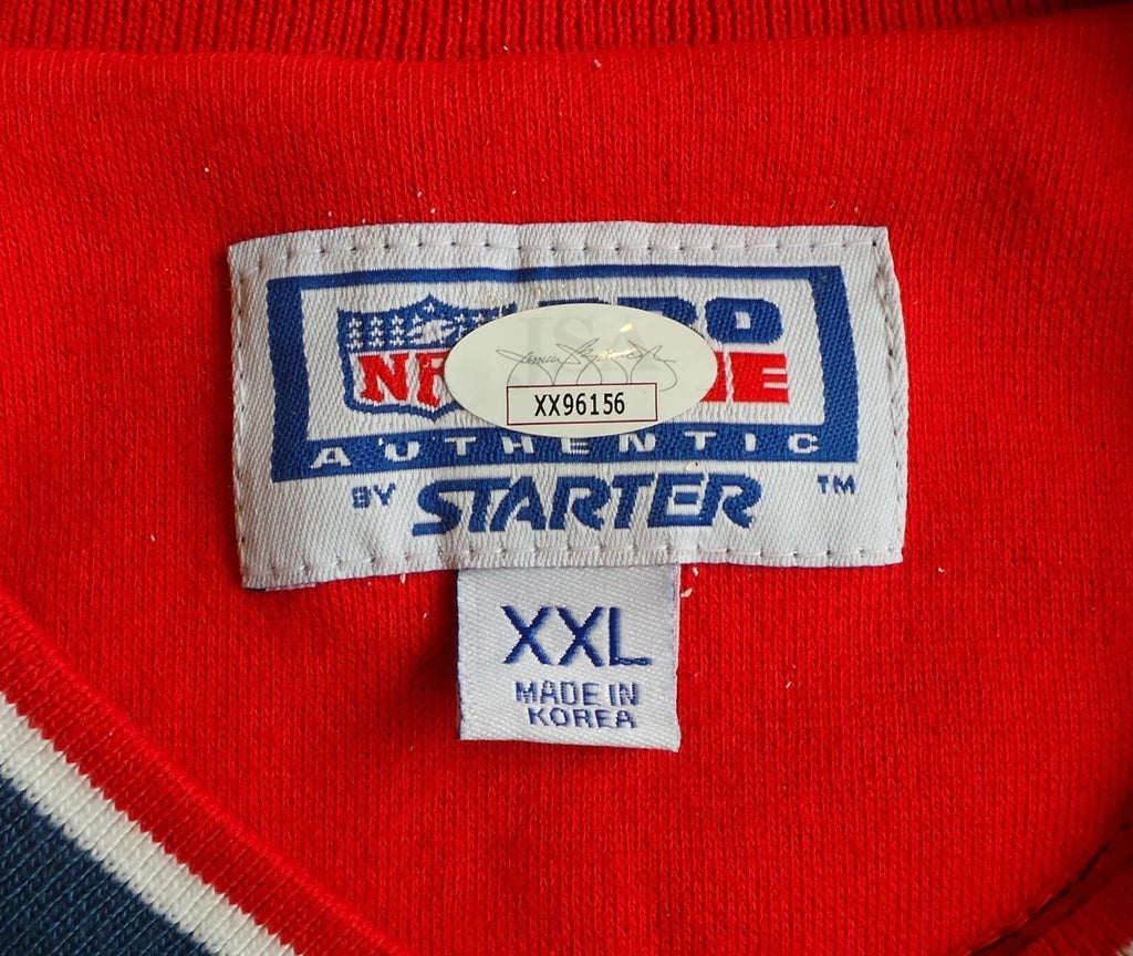 2001 Super Bowl XXXVI Patriots Team Signed Auto Belichick Sweatshirt Brady JSA1