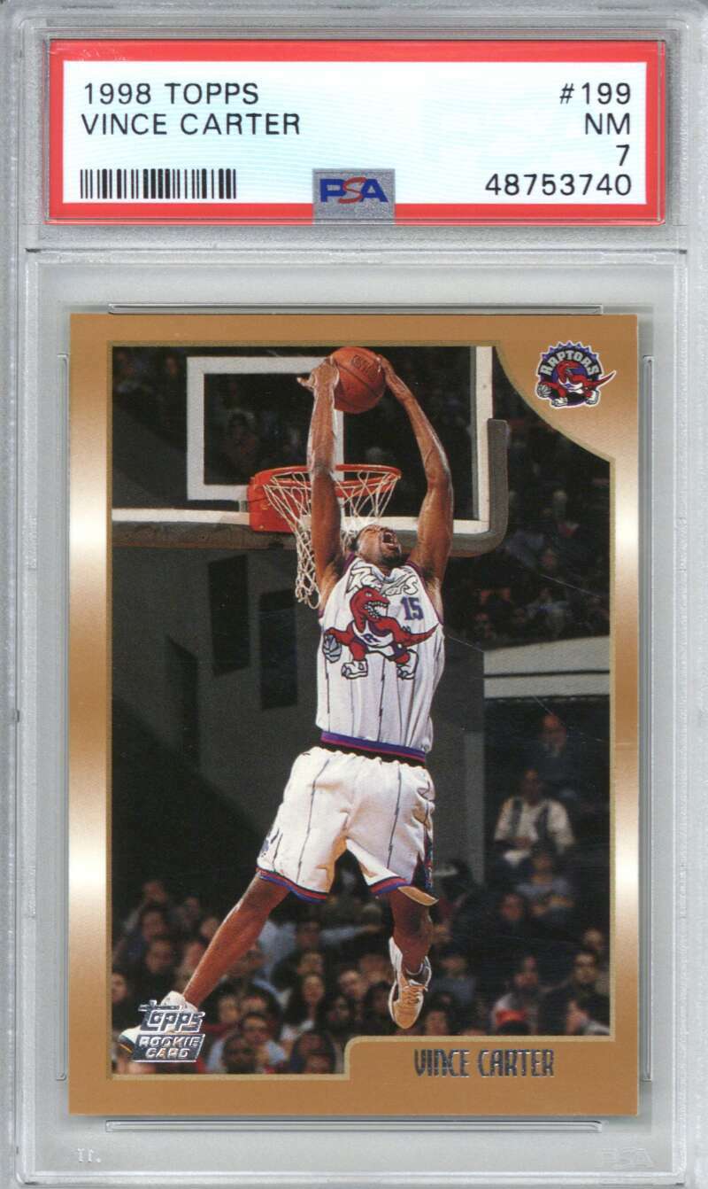 1998 Topps 199 Vince Carter PSA 70