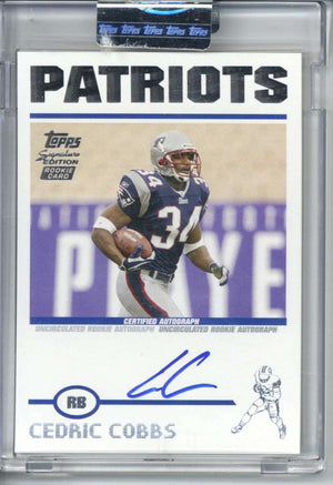 Cedric Cobbs Signed Auto 2004 Topps Chrome Rookie Card /1499