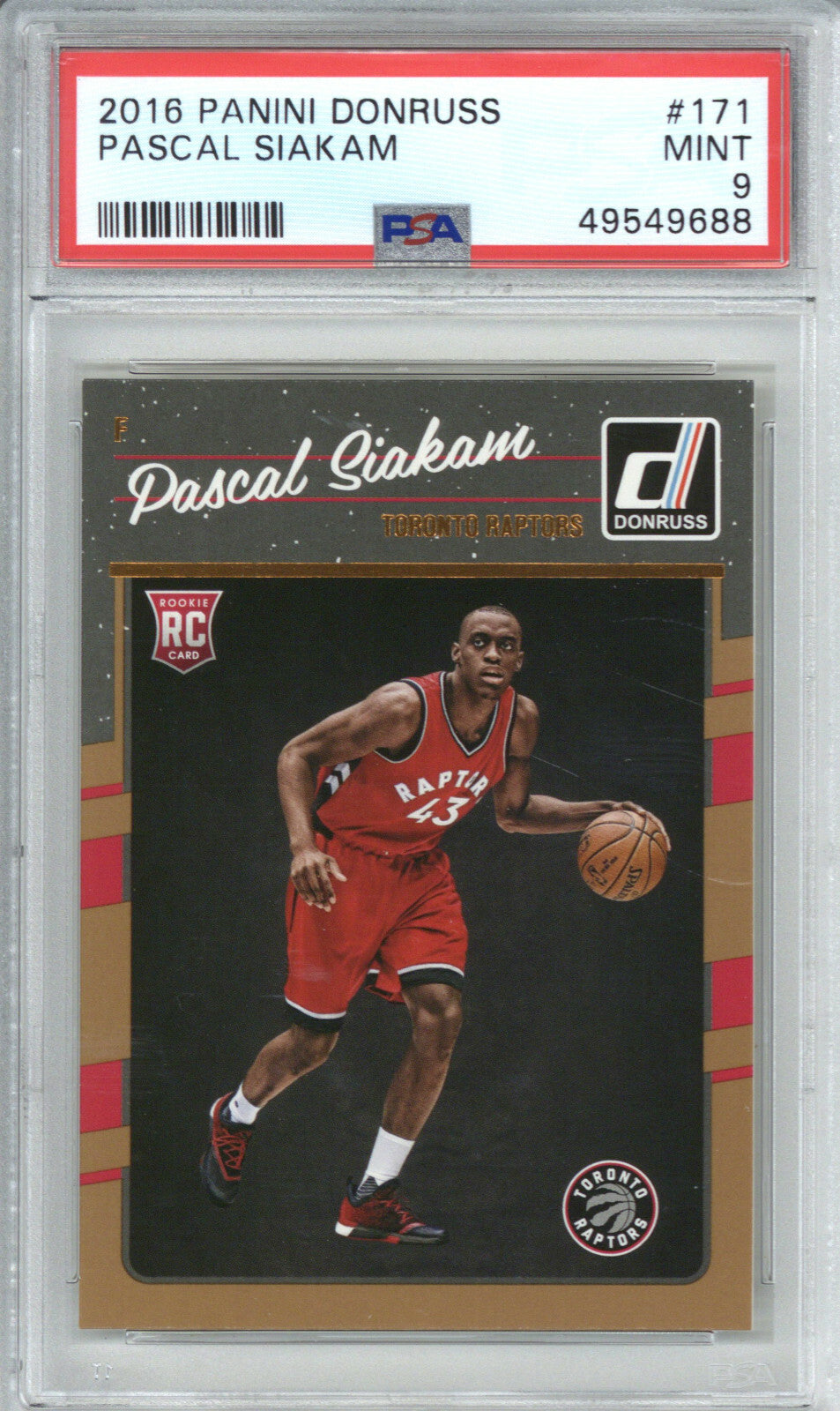 2016 Panini Donruss 171 Pascal Siakam PSA 90