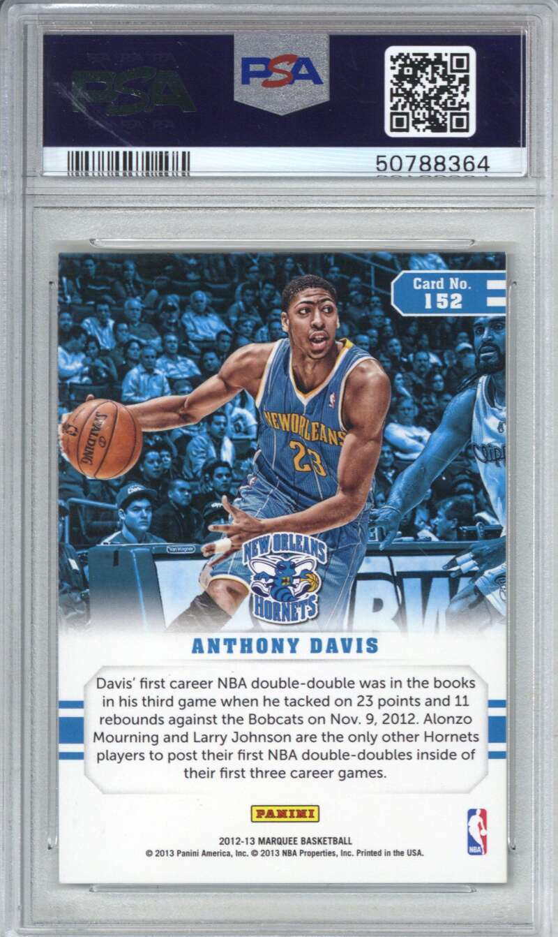 2012 Panini Marquee 152 Anthony Davis PSA 9 1