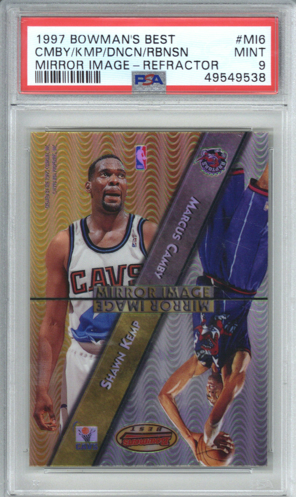 1997 Bowman's Best Mirror Image MI6 Camby Duncan Kemp Robinson Refractor PSA 90