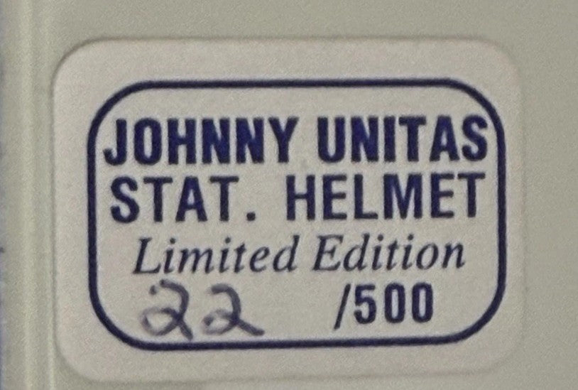 1958 Baltimore Colts NFL Champions Signed Stat Proline Helmet Unitas Moore GRAD5