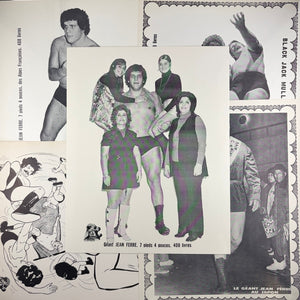 Andre The Giant Vintage Jean Ferre Gran Prix Promo 8x10 Rookie Lot Vintage