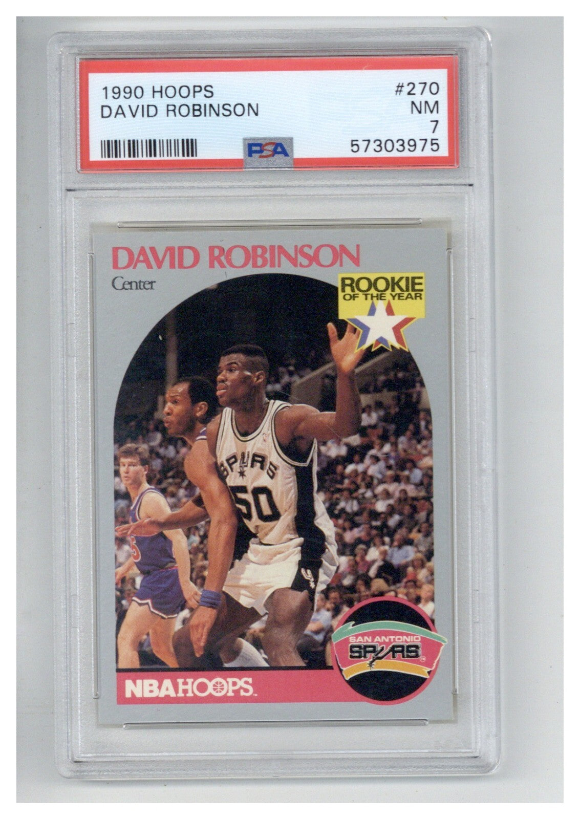 1990 Hoops 270 David Robinson PSA 70