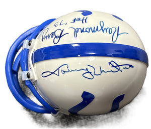 Johnny Unitas Raymond Berry Signed Auto Baltimore Colts Mini Helmet GRAD HOF