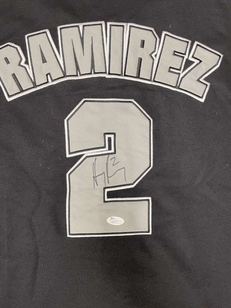 Hanley Ramirez Signed Autographed MLB Official MarlinsJersey JSA 1