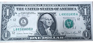 The Beatles George Harrison Signed Auto US $1 Bill JSA