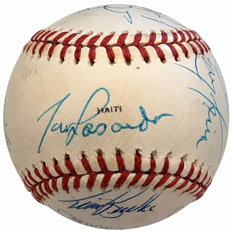 1989 NL All Star Team Signed Auto Baseball Gwynn Larkin Smoltz Dawson JSA1