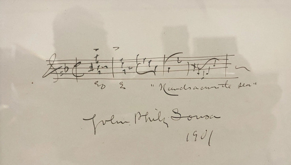 John Philip Sousa Signed Auto Hands Across the Sea Musical Note Grad Auth1