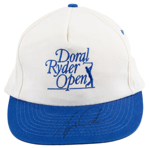 Tiger Woods Signed Auto Doral Ryder Open Golf Cap Vintage Beckett BAS