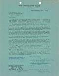 WC Fields Signed Auto 1945 Columbia Temperance Lecture Contract Grad LOA0