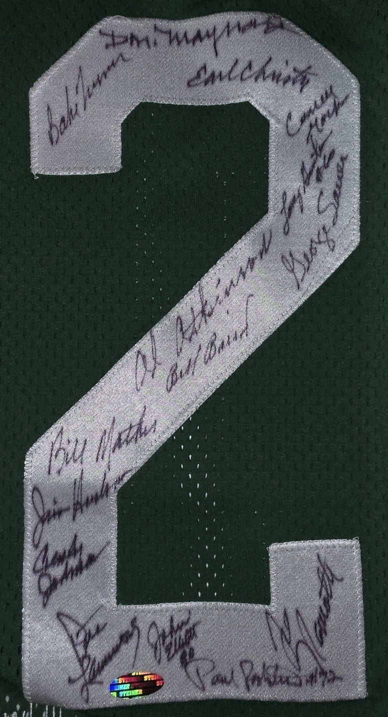 1969 Super Bowl III Champion New York Jets Team Signed Jersey Namath Steiner COA2
