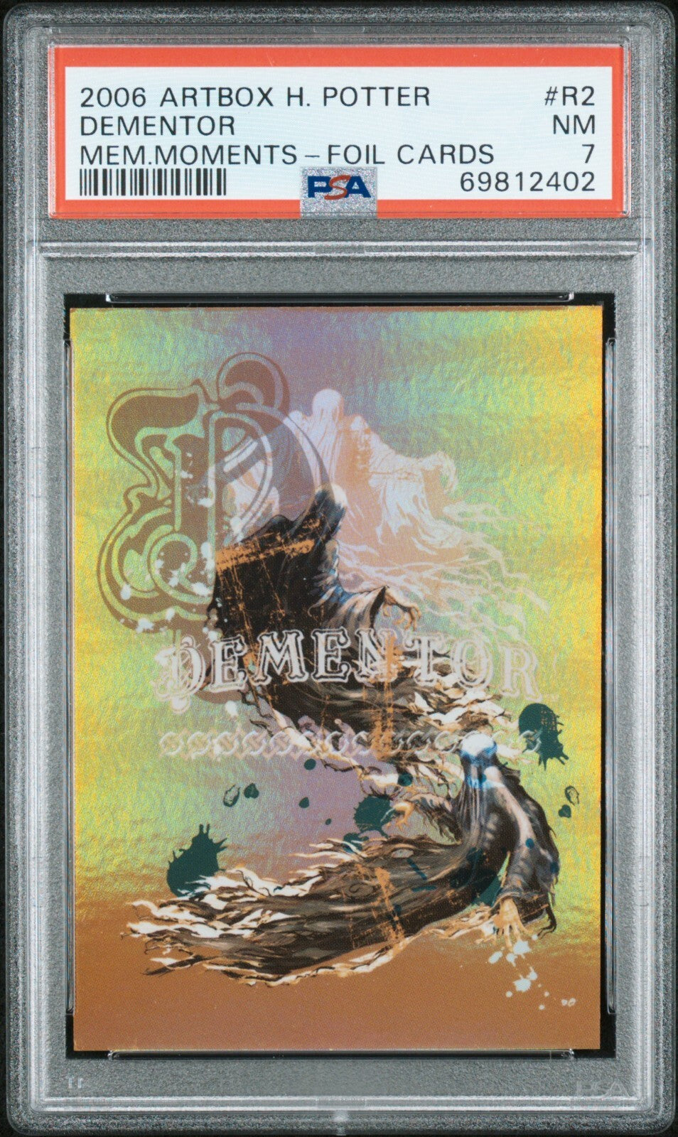 2006 Artbox Harry Potter Memorable Moments Foil Cards R2 Dementor PSA 70