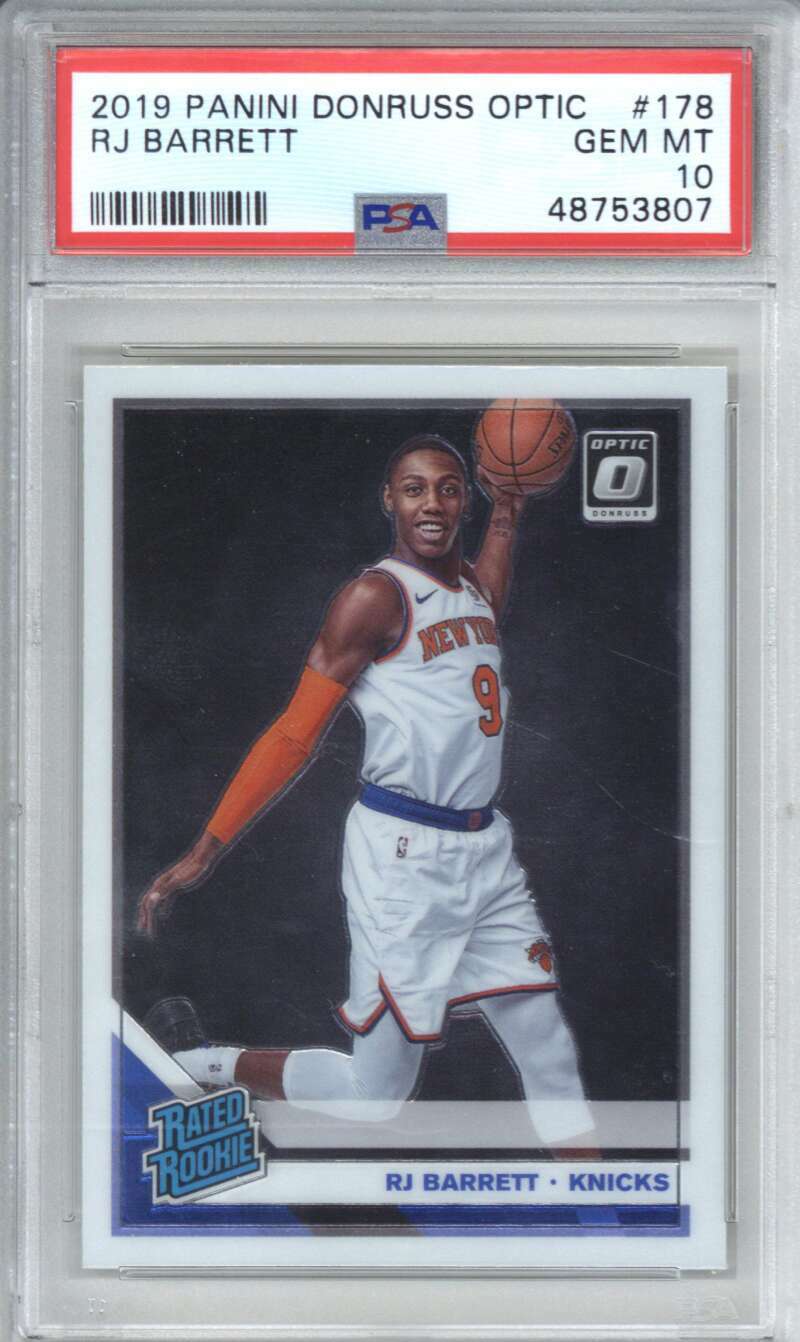 2019 Panini Donruss Optic 178 RJ Barrett PSA 10 0