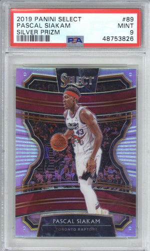 2019 Panini Select 89 Pascal Siakam Silver Prizm PSA 9