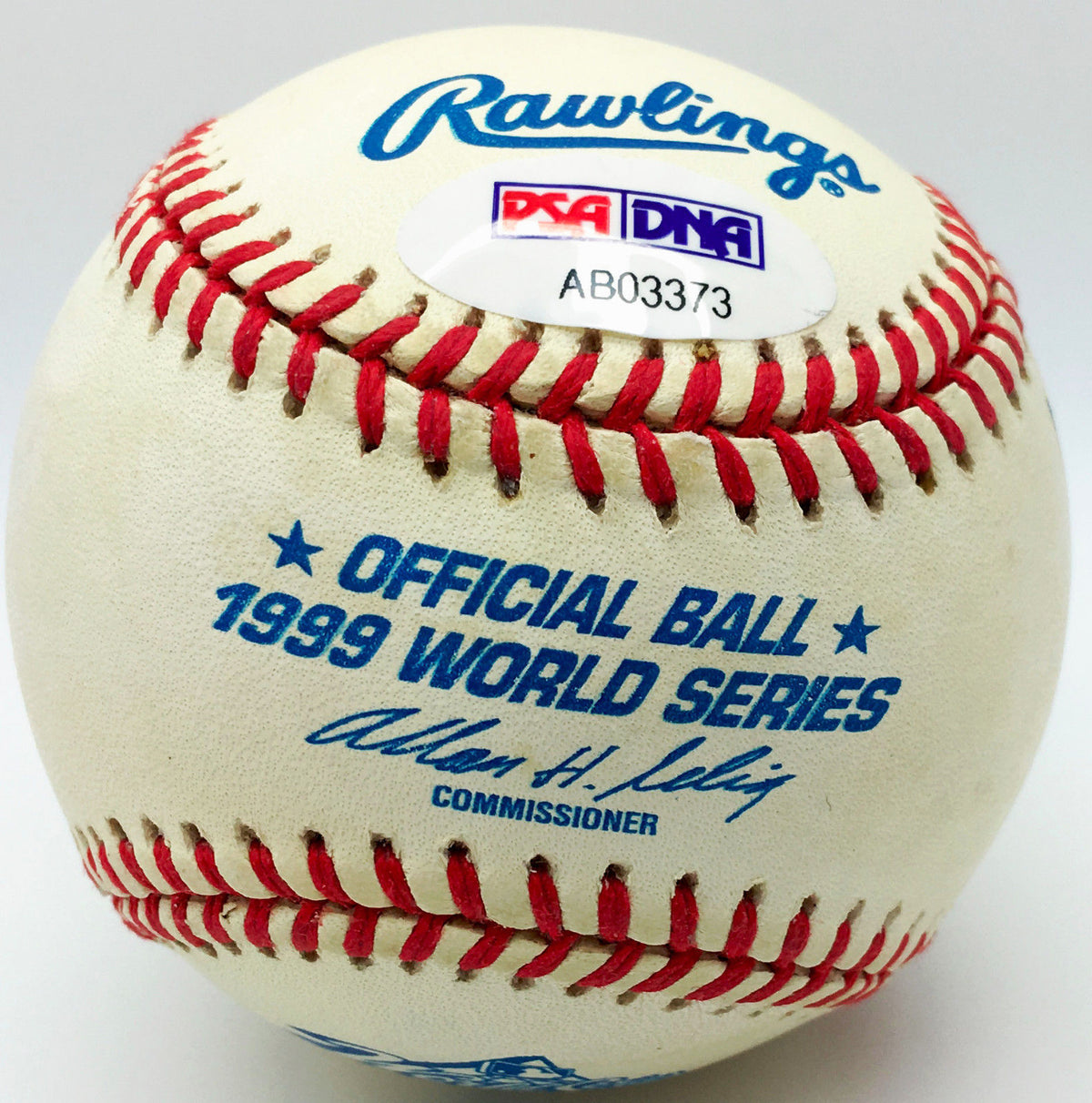 Yankees George Steinbrenner Signed Autographed 1999 WS Baseball PSA/DNA1