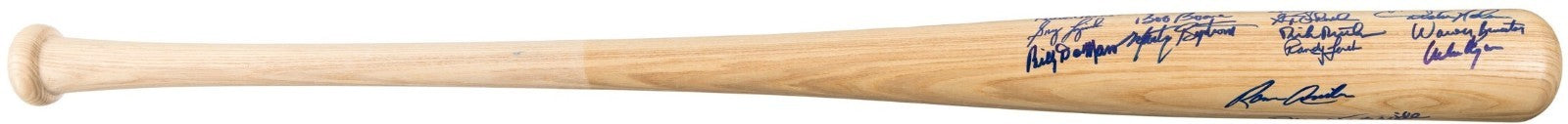 1980 Philadelphia Phillies Team Signed Baseball Bat Rose Carlton Grad LOA3